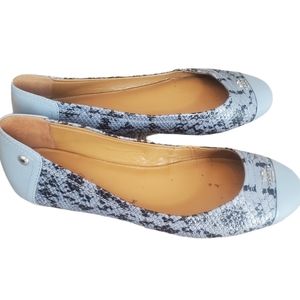 Coach crocodile print shoes Size 10.5 ballet flats